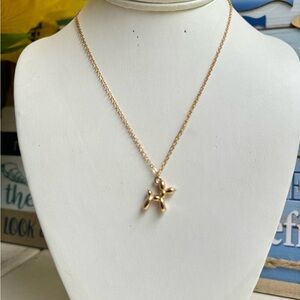 STAINLESS STEEL BALLON DOG NECKLACE